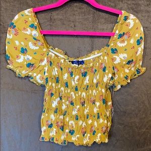 Blue Rain crop top. Size small